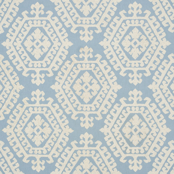 Schumacher Regalia Sky Fabric 71945