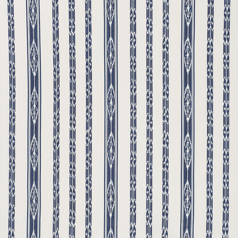 Schumacher Mariam Ikat Navy Fabric 71980