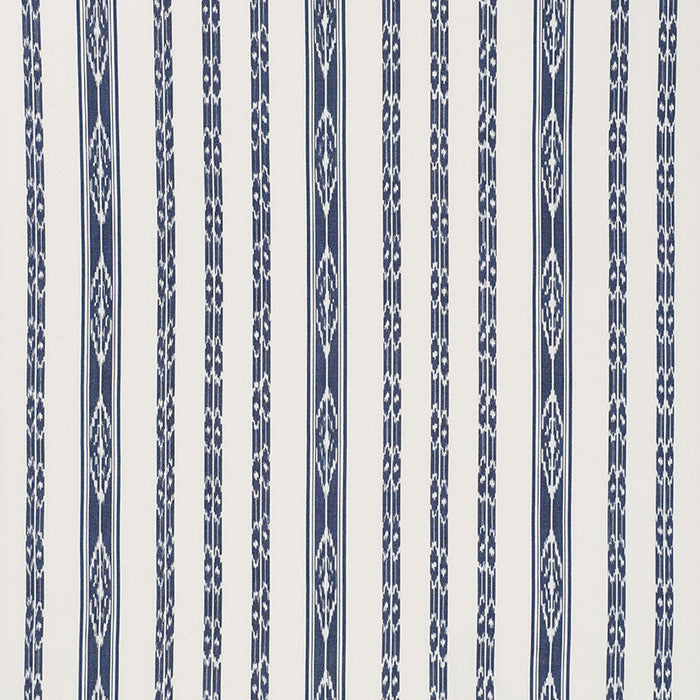 Schumacher Mariam Ikat Navy Fabric Sample 71980