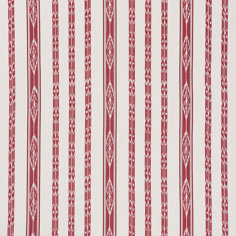 Schumacher Mariam Ikat Red Fabric 71981