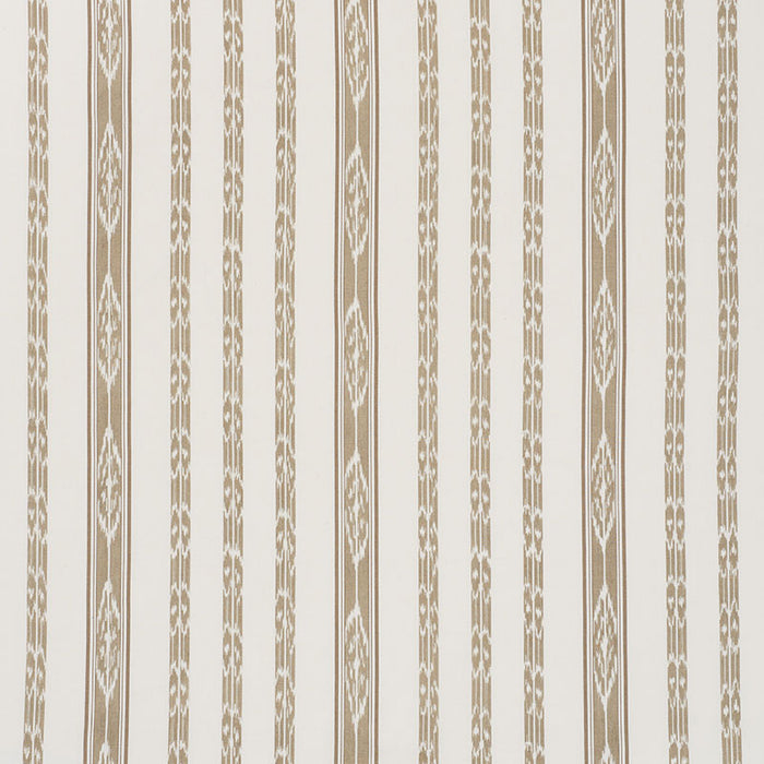 Schumacher Mariam Ikat Sand Fabric Sample 71983