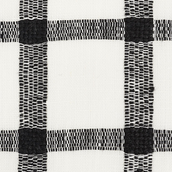 Schumacher Pauline Check Casement Blackwork Fabric 72070