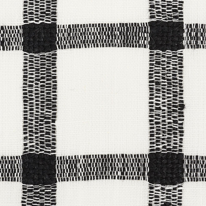 Schumacher Pauline Check Casement Blackwork Fabric Sample 72070