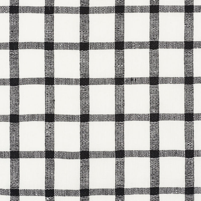 Schumacher Pauline Check Casement Blackwork Fabric 72070