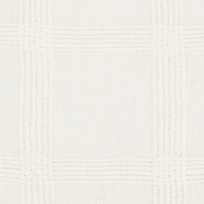 Schumacher Pauline Check Casement Whitework Fabric Sample 72073