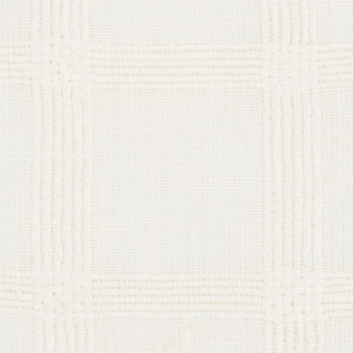 Schumacher Pauline Check Casement Whitework Fabric 72073