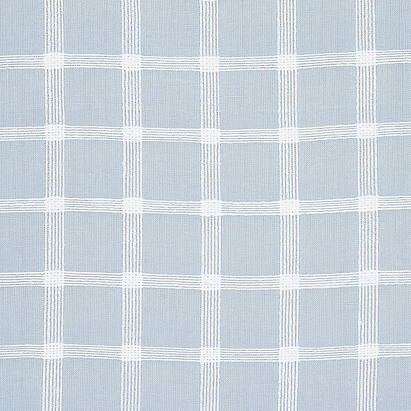 Schumacher Pauline Check Casement Chambray Fabric 72074