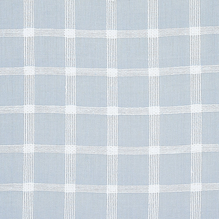 Schumacher Pauline Check Casement Chambray Fabric Sample 72074