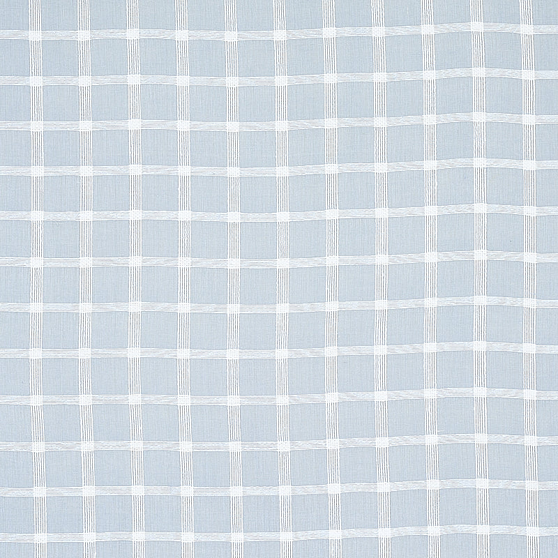 Schumacher Pauline Check Casement Chambray Fabric 72074