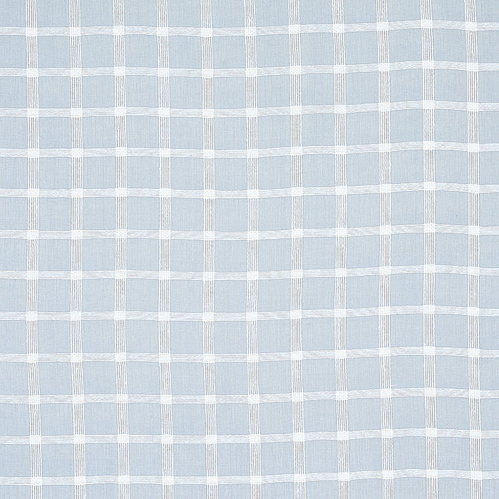 Schumacher Pauline Check Casement Chambray Fabric Sample 72074