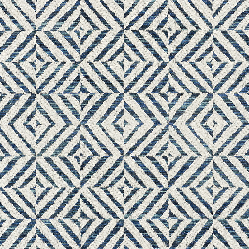 Schumacher Jubilee Blue Fabric 72151