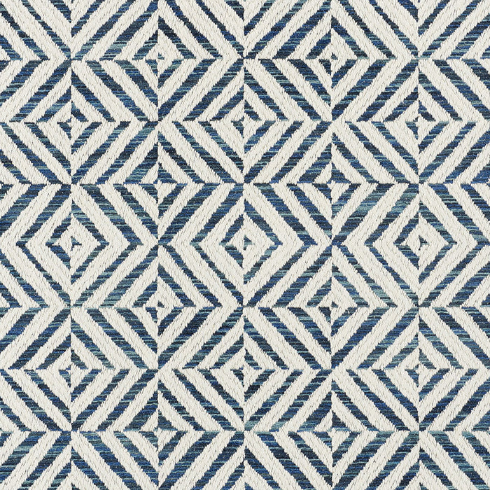 Schumacher Jubilee Blue Fabric Sample 72151