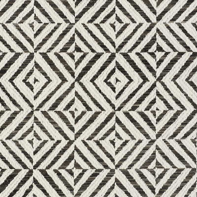 Schumacher Jubilee Charcoal Fabric 72152