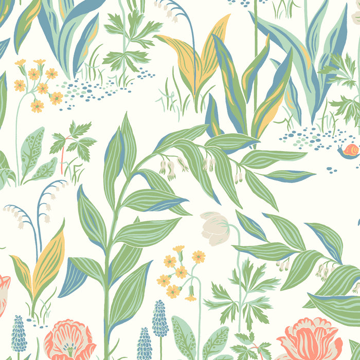 Schumacher Spring Garden Ivory Multi Wallpaper 7218