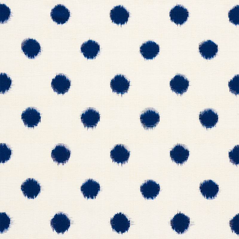 Schumacher Sakuru Ikat Indigo Fabric 72340