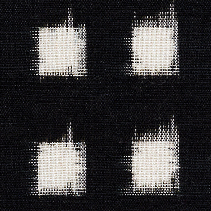 Schumacher Heiho Ikat Black Fabric Sample 72351