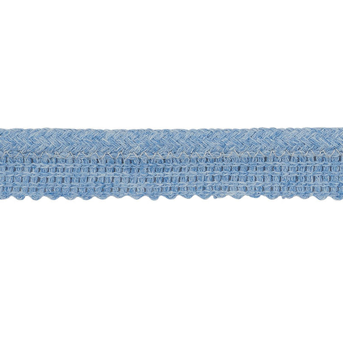 Schumacher Eubie Lip Cord Blue Trim 72422