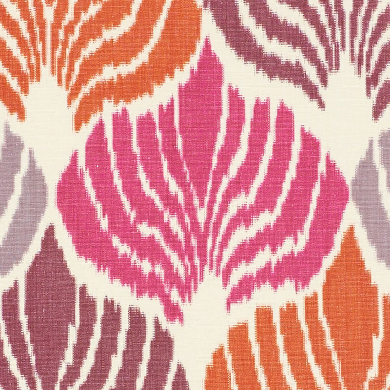 Schumacher Kimono Ikat Berry Fabric 72590