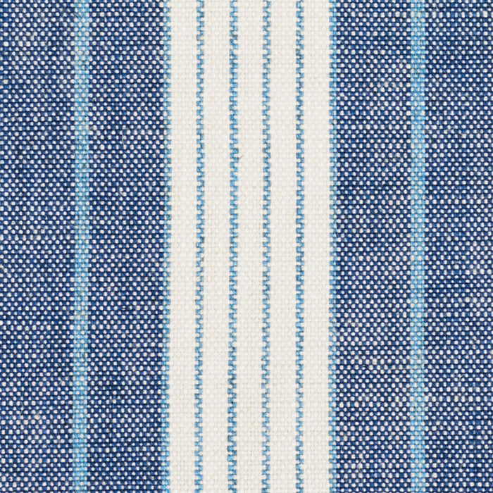 Schumacher Horst Stripe Delft Fabric 72600