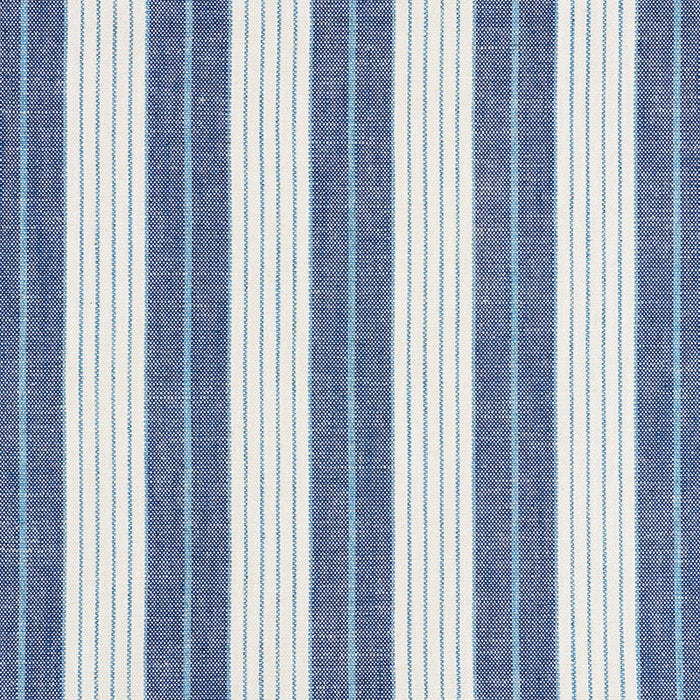 Schumacher Horst Stripe Delft Fabric Sample 72600