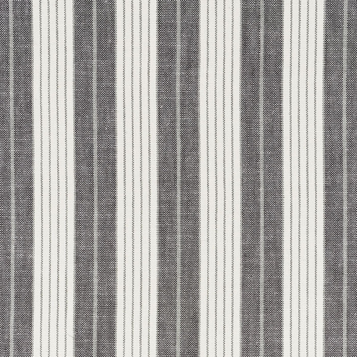 Schumacher Horst Stripe Blackwork Fabric Sample 72601