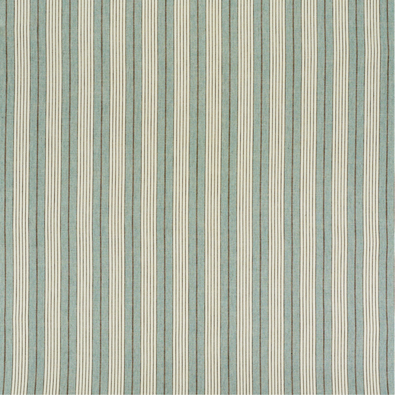 Schumacher Horst Stripe Sky Fabric 72603