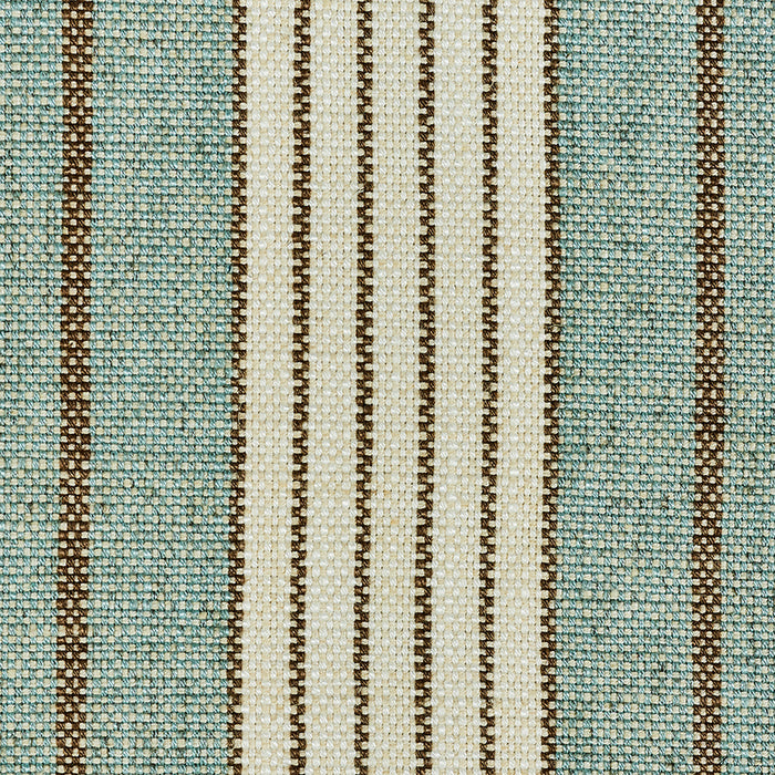 Schumacher Horst Stripe Sky Fabric 72603