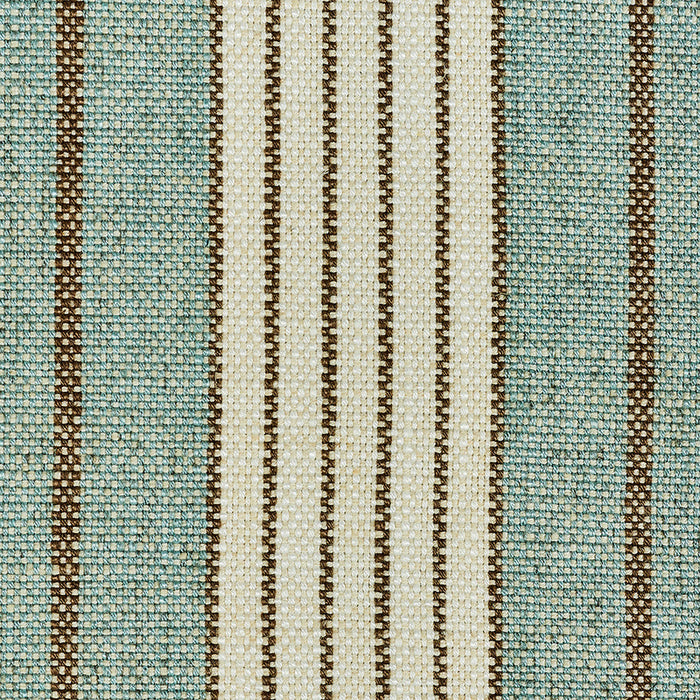 Schumacher Horst Stripe Sky Fabric Sample 72603