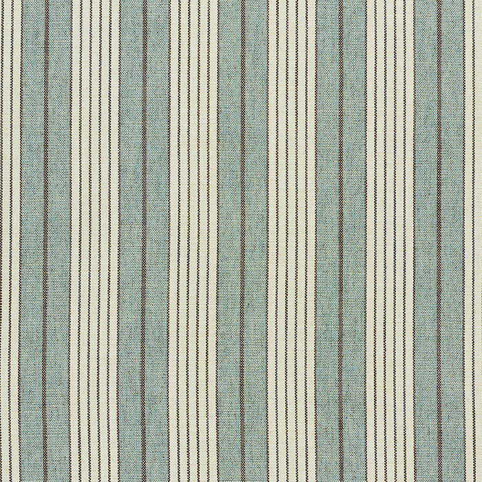 Schumacher Horst Stripe Sky Fabric Sample 72603