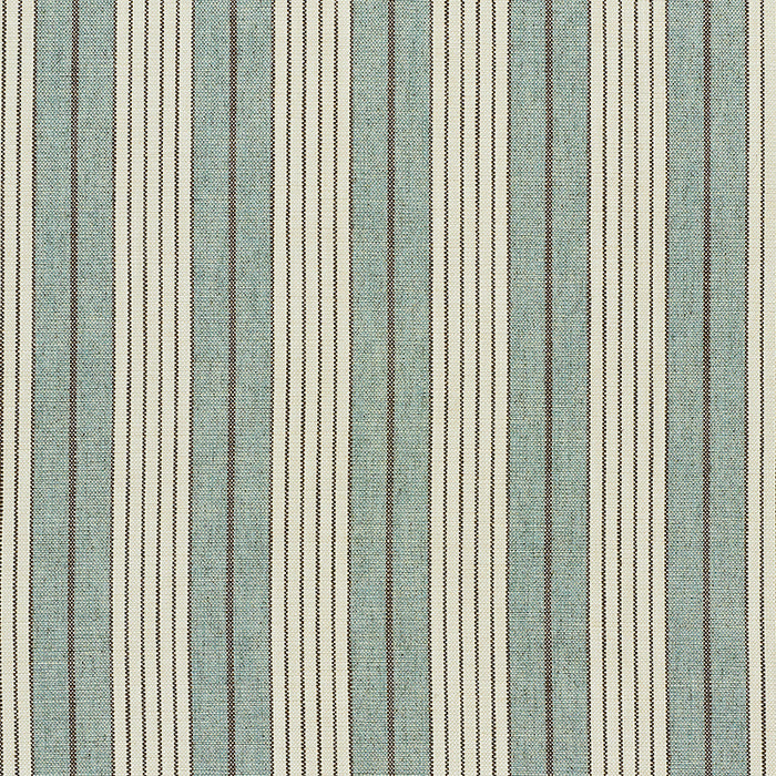 Schumacher Horst Stripe Sky Fabric 72603