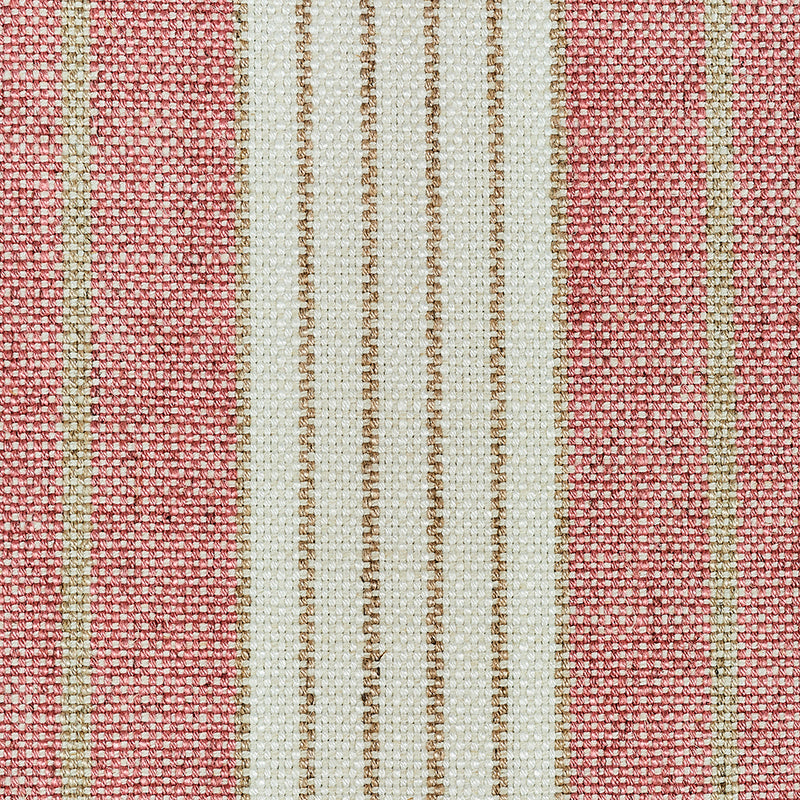 Schumacher Horst Stripe Rose Fabric 72604