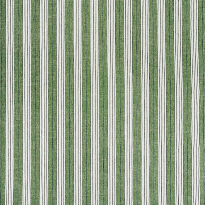 Schumacher Horst Stripe Green Fabric Sample 72605