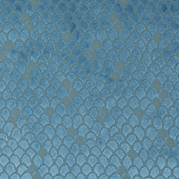 Schumacher Esther Velvet Peacock Fabric Sample 72772