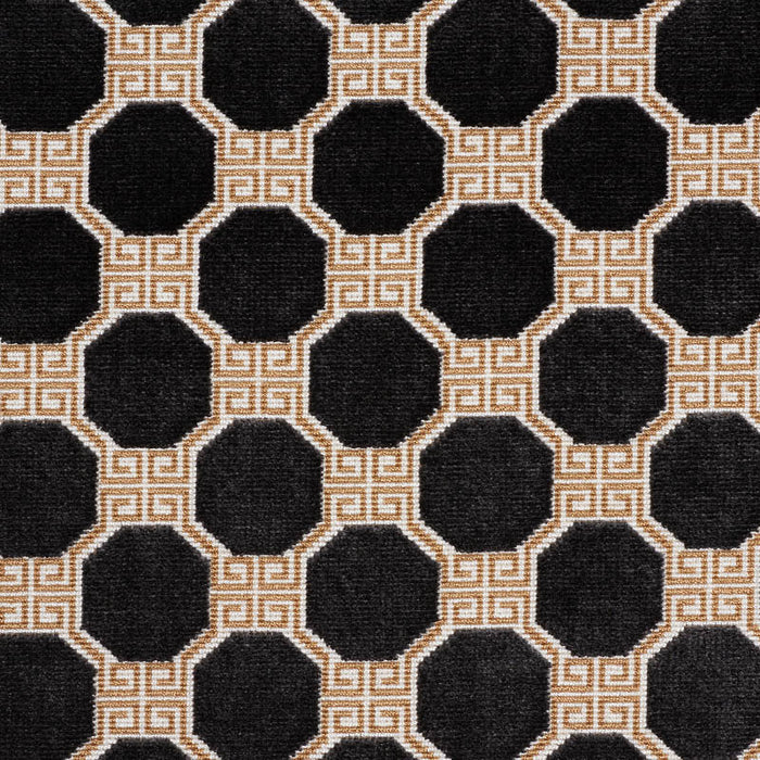 Schumacher Octavia Velvet Onyx Fabric 72795