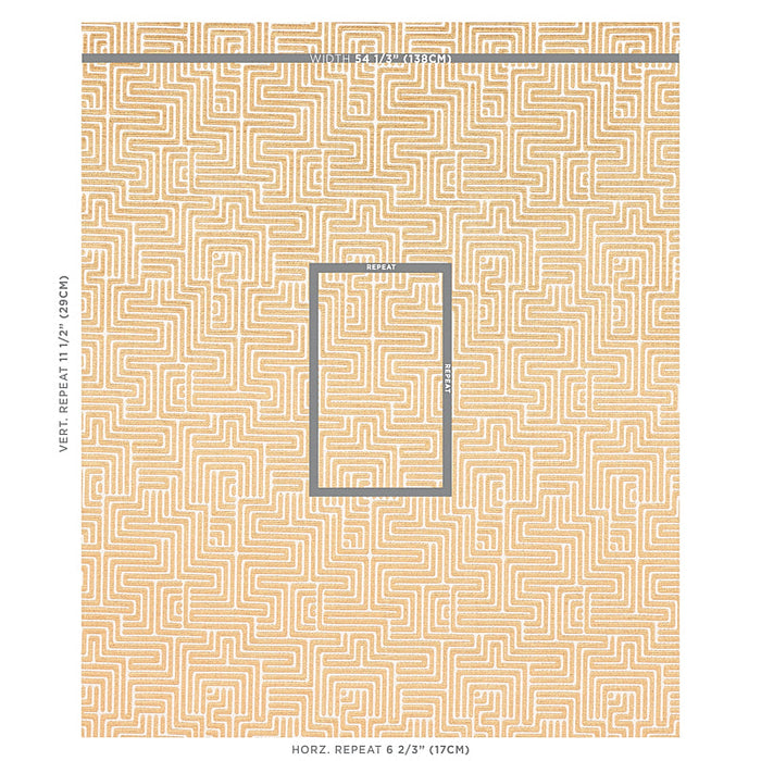 Schumacher Lisboa Velvet Gold Fabric Sample 72955