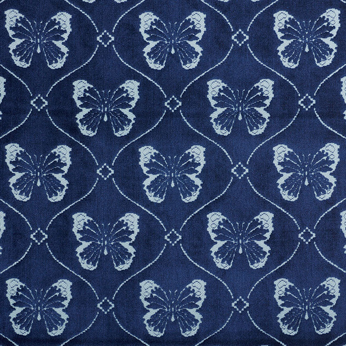 Schumacher Papillon Velvet Sapphire Fabric Sample 72962