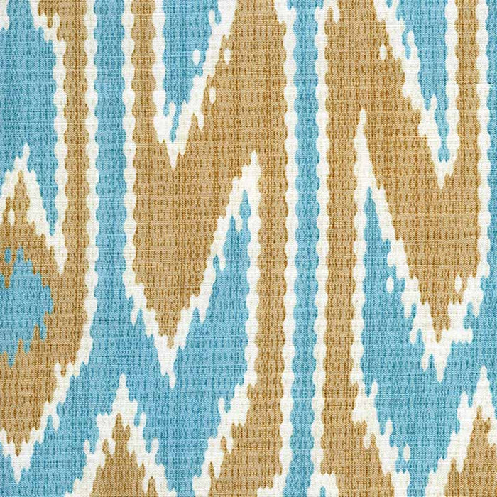 China Seas Lucaya Ikat Multi Turquoise Taupe Fabric 7300-04