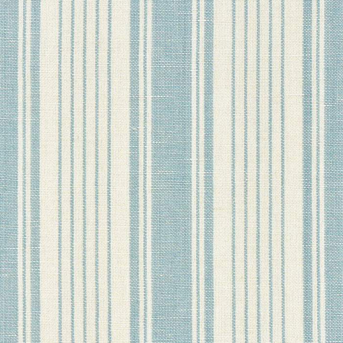 Schumacher Ojai Stripe China Blue Fabric 73001