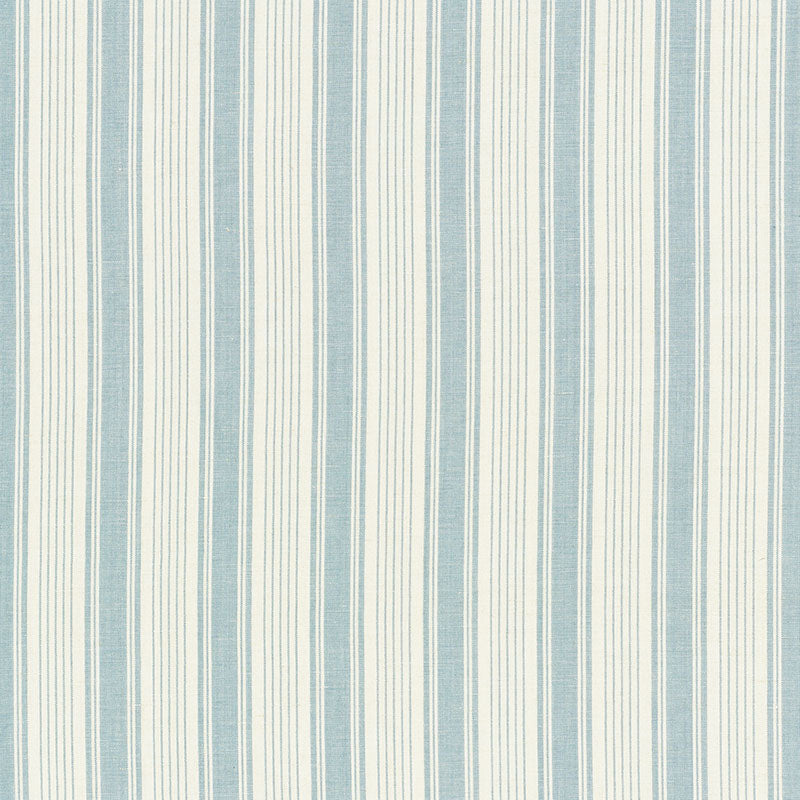 Schumacher Ojai Stripe China Blue Fabric 73001