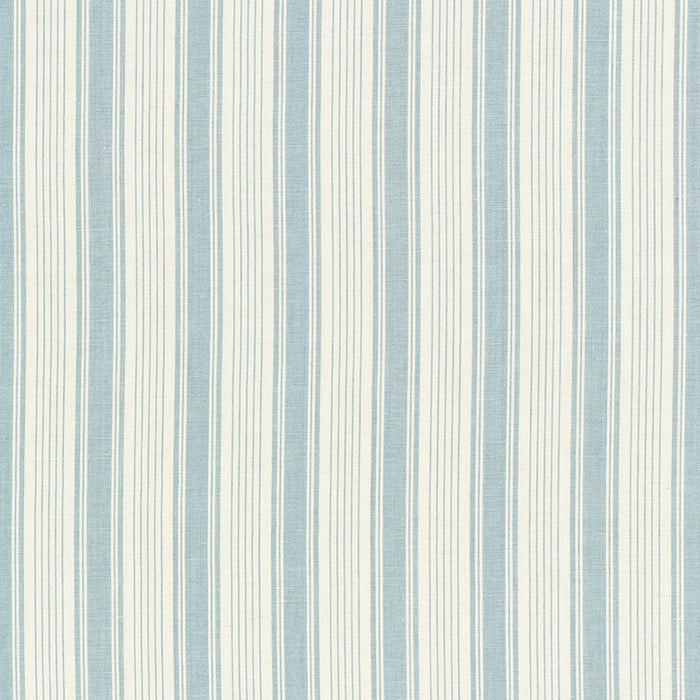 Schumacher Ojai Stripe China Blue Fabric 73001