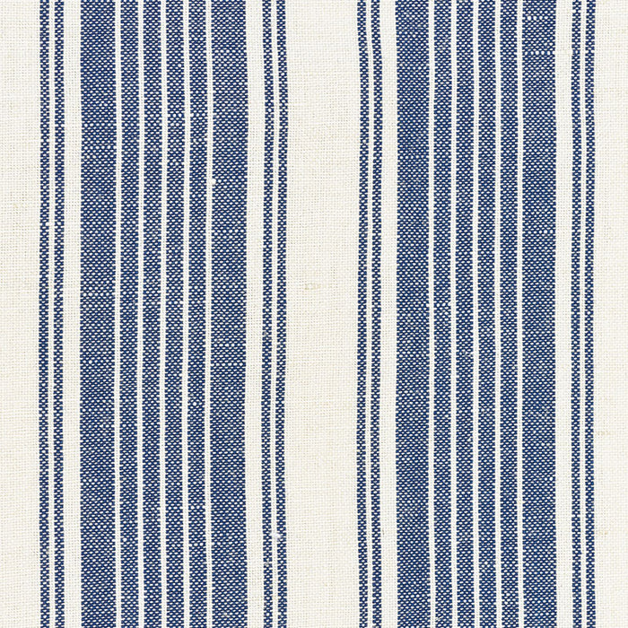 Schumacher Ojai Stripe Indigo Fabric 73002