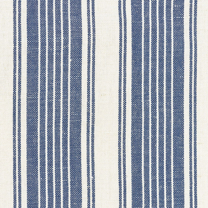 Schumacher Ojai Stripe Indigo Fabric Sample 73002