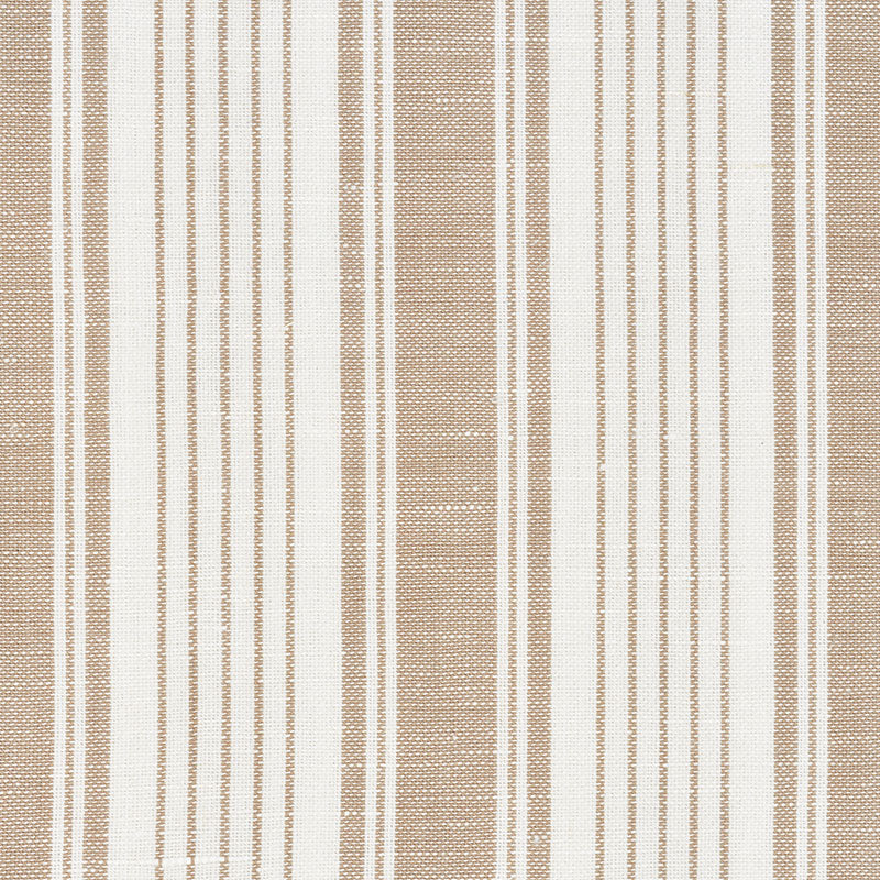 Schumacher Ojai Stripe Neutral Fabric 73003