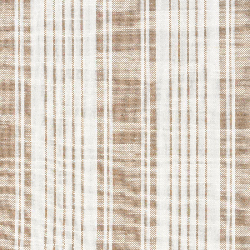 Schumacher Ojai Stripe Neutral Fabric Sample 73003