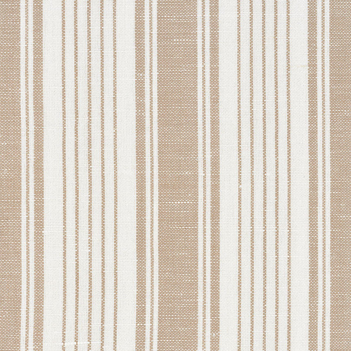 Schumacher Ojai Stripe Neutral Fabric Sample 73003