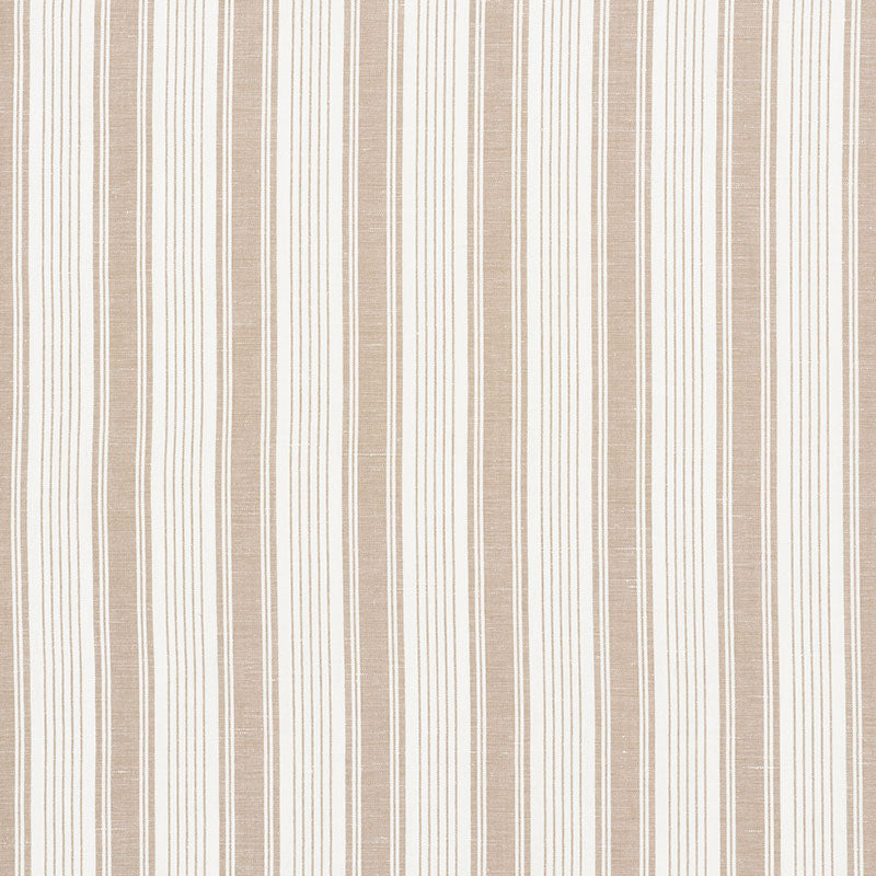 Schumacher Ojai Stripe Neutral Fabric 73003