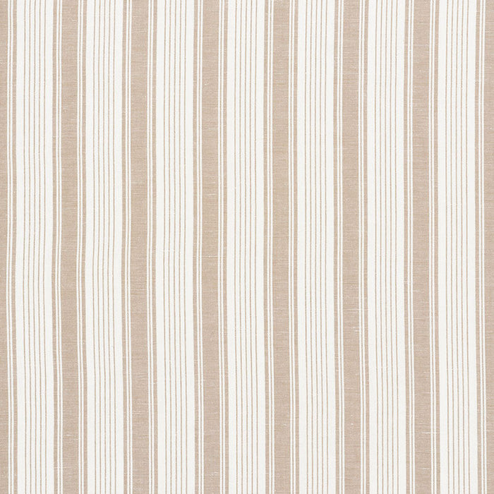 Schumacher Ojai Stripe Neutral Fabric Sample 73003