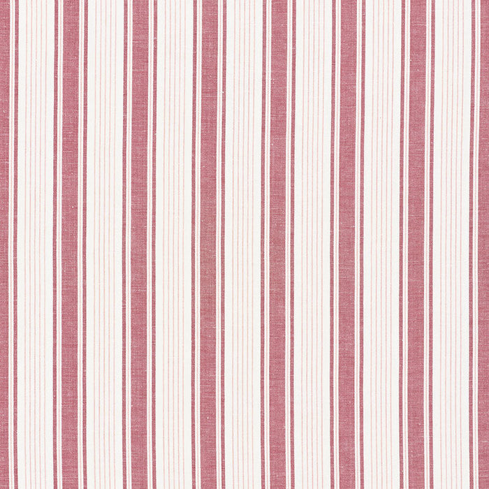 Schumacher Ojai Stripe Red Fabric Sample 73004