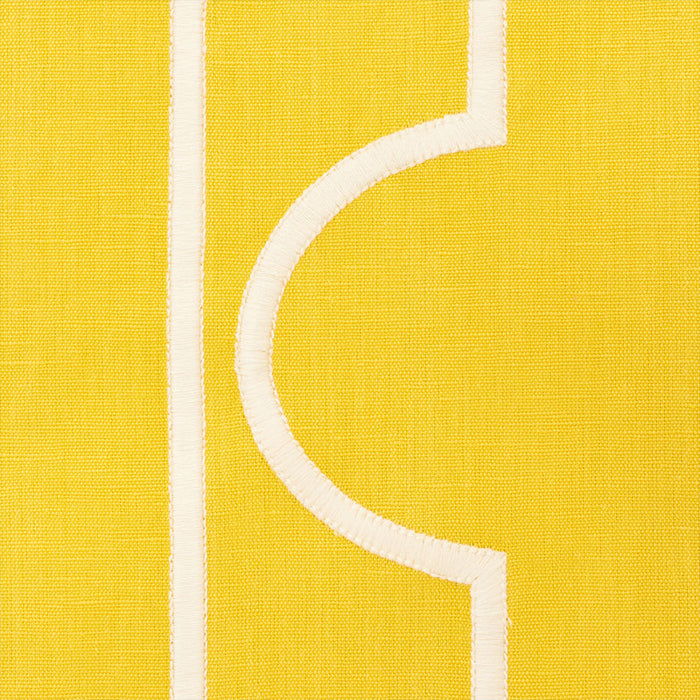 Schumacher Limitless Lattice Yellow Fabric 73072