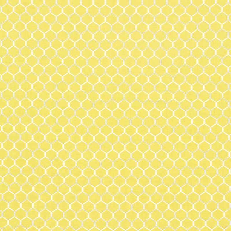 Schumacher Fishnet Yellow Fabric 73091